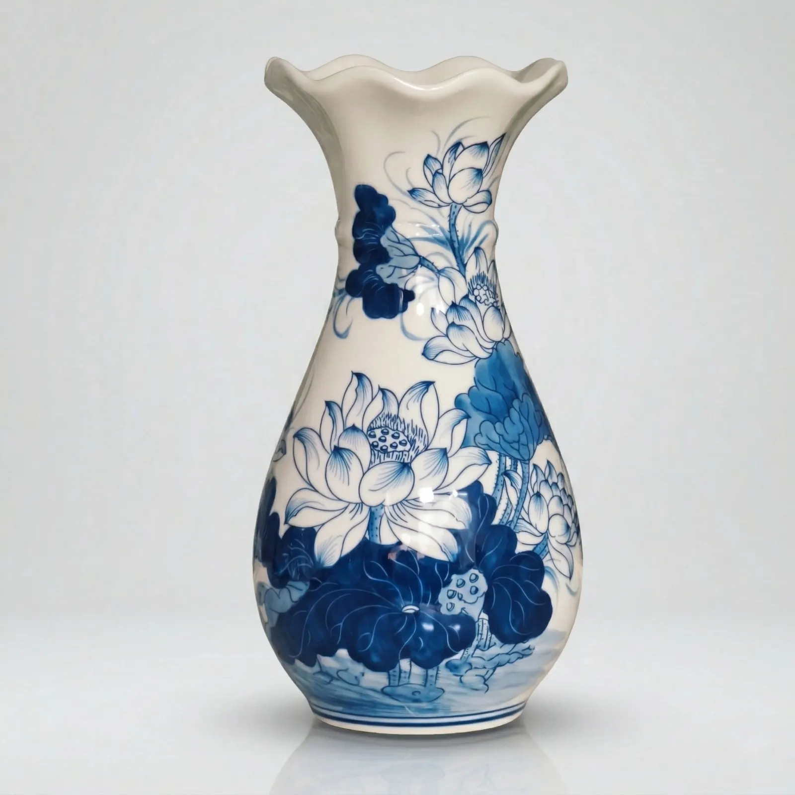 Lọ hoa men LAM cao 20cm - SEN