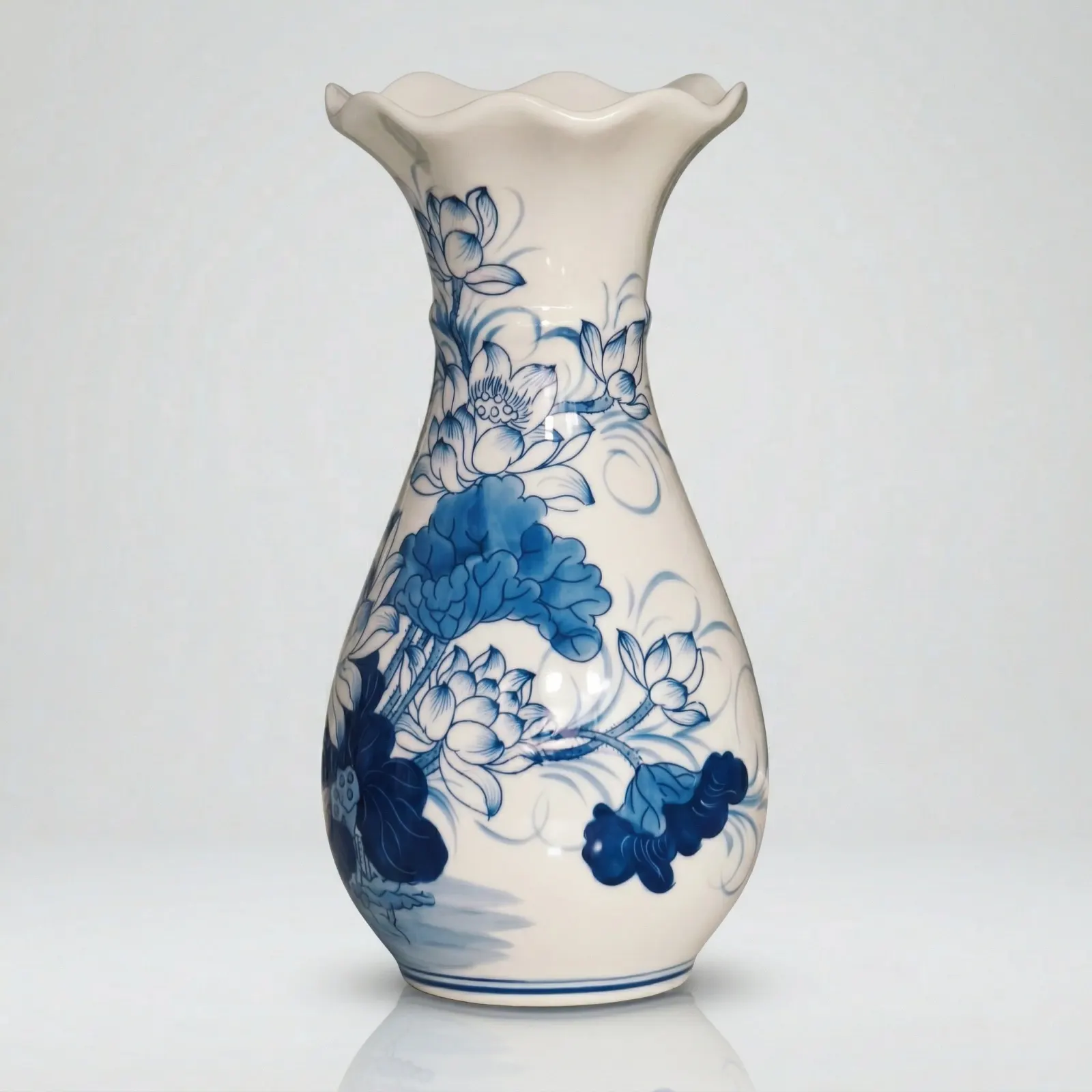 Lọ hoa men LAM cao 20cm - SEN ảnh 3