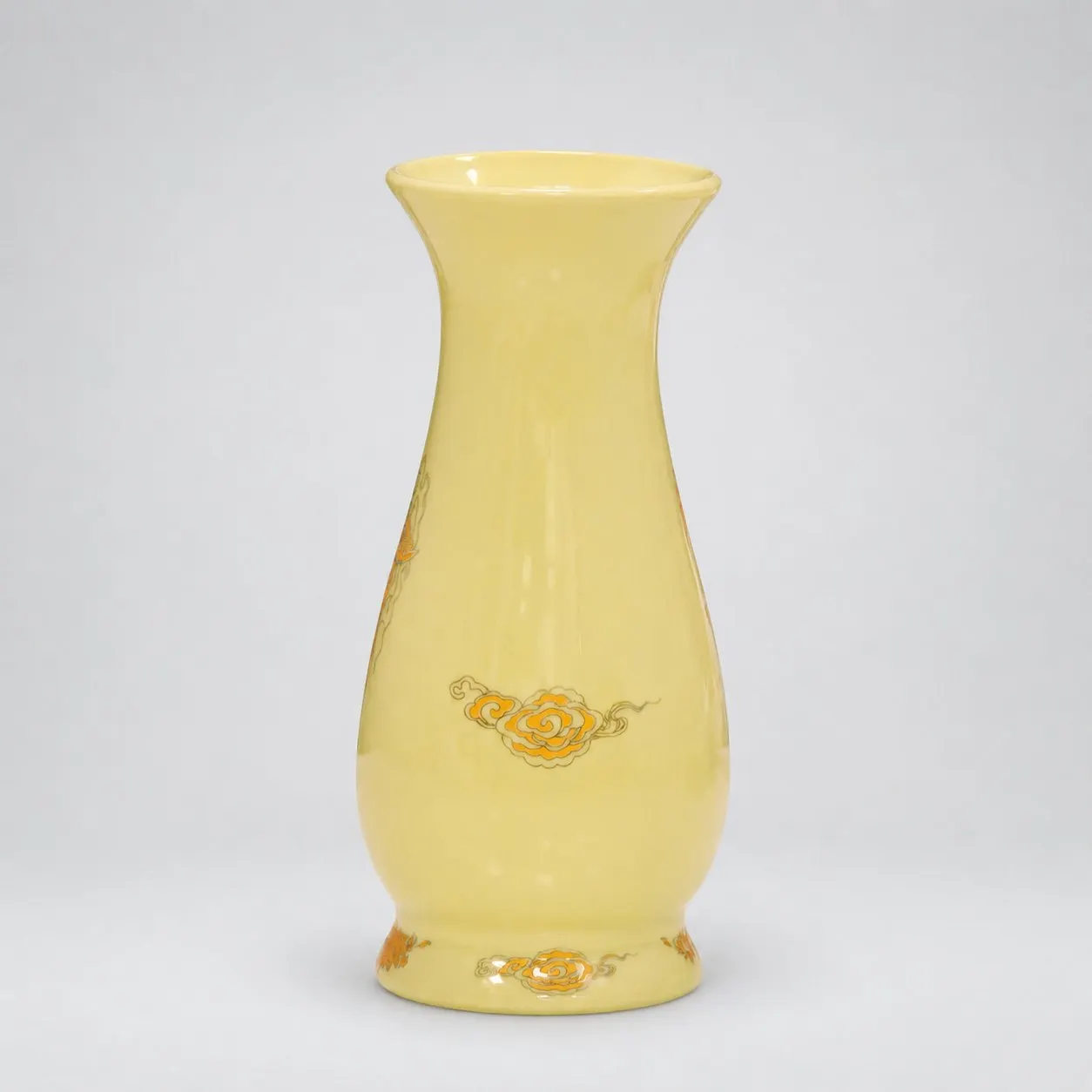 Lọ huệ men VÀNG ánh kim - 20 cm