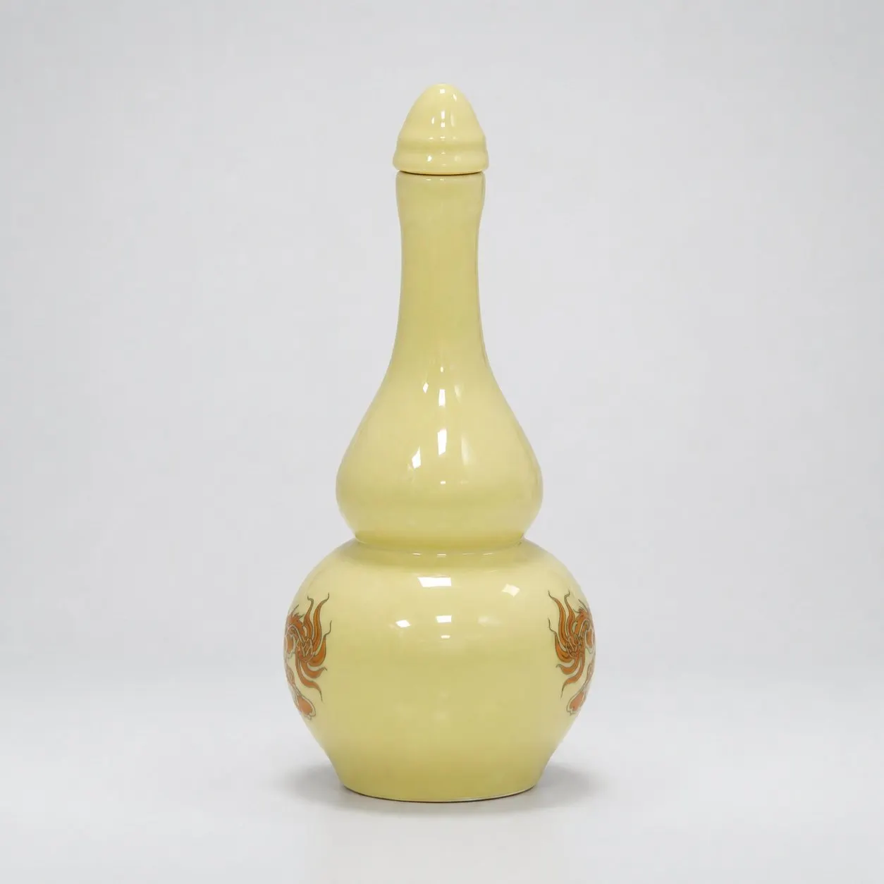 Nậm rượu men VÀNG ánh kim - 18 cm ảnh 3