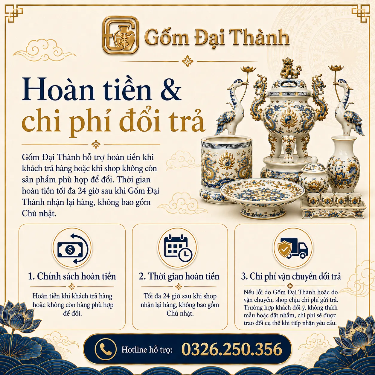 Hoàn tiền và chi phí đổi trả