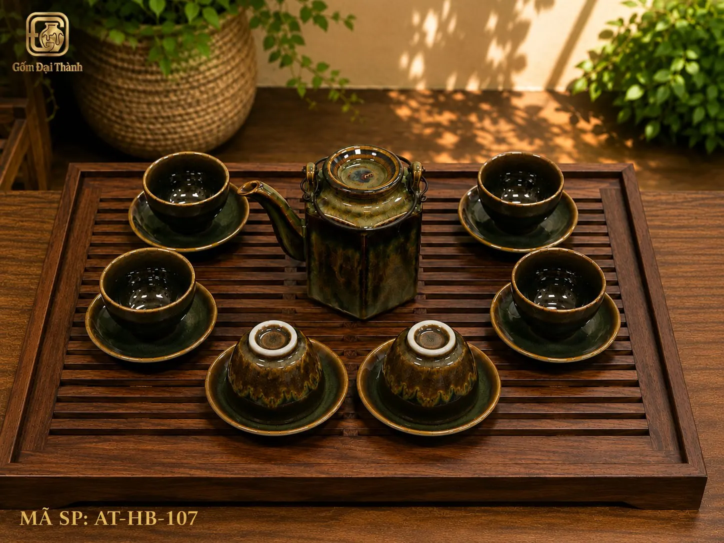 Bộ ấm chén men dubai ấm cao hỏa biến ảnh 4